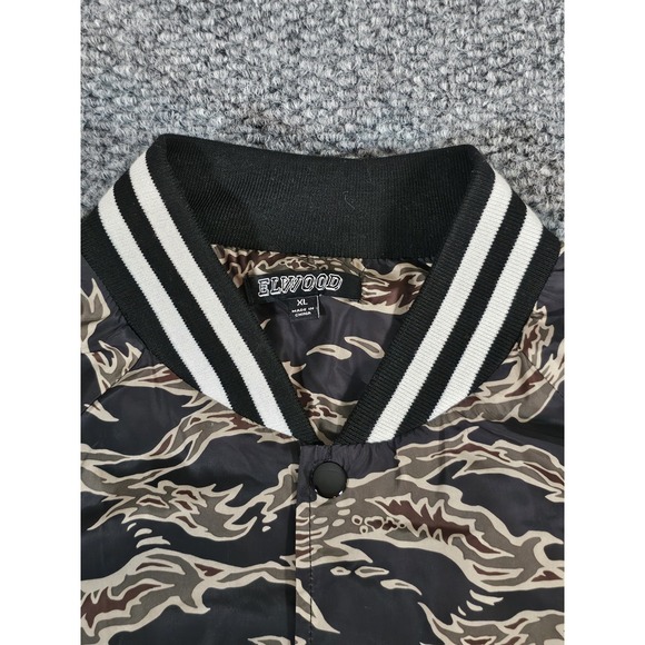 Elwood Men's Camo Jacket Size XL Polyester Streetwear Skater - Picture 6 of 10